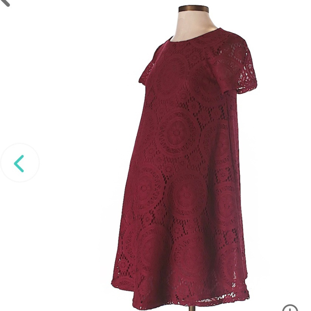 ASOS maternity dress maroon SZ 2